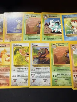 Vintage 1999 Pokemon 16 Card Lot Jungle Base, Set Fillers Rapidash Cubone Etc - Image 4