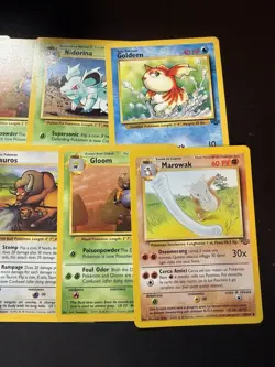 Vintage 1999 Pokemon 16 Card Lot Jungle Base, Set Fillers Rapidash Cubone Etc - Image 5