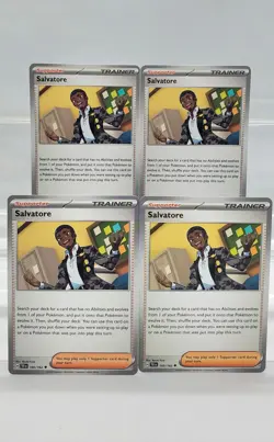 Pokemon TCG Salvatore 160/162 SV05: Temporal Forces 4 Cards Playset - Image 1