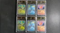 OCD 10 Graded 6x Kanto Starters Pokemon Chinese Promo Cards Set MD28 - Image 1