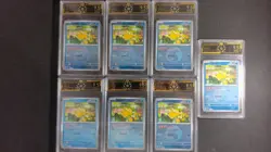 Pokemon Japanese Psyduck 032/193 Reverse Holo OCD 9.5 (7-Card Set) MD28 - Image 1