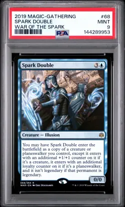 2019 MAGIC: THE GATHERING WAR OF THE SPARK #68 SPARK DOUBLE PSA 9 - Image 1