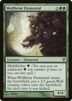 Wolfbriar Elemental Conspiracy NM Green Rare MAGIC THE GATHERING CARD ABUGames - Image 1