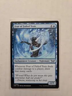 Fear of Failed Tests - Duskmourn - LP - MTG Magic - Uncommon - Creature - Image 1