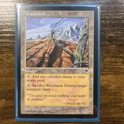 Wasteland Tempest Regular Land Uncommon Wizards 1997 #330 Una Fricker - Image 1