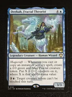 MTG Commander: Secrets of Strixhaven Deekah, Fractal Theorist 0193 NM Rare - Image 1