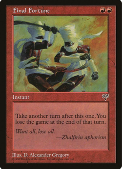 Final Fortune LP Mirage MTG Magic the Gathering Rare Instant - Image 1