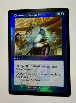 MTG Retro FOIL Dramatic Reversal 30th Anniversary Promo NM Magic The Gathering - Image 1