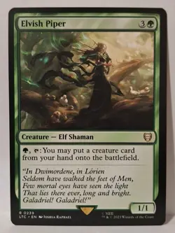 MTG Elvish Piper x1 UB LotR ToME Regular NM/PFresh! - Image 1