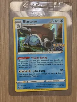 Pokemon TCG Blastoise 17/78 Pokemon GO Set Holo Rare Near Mint/Mint - Image 1