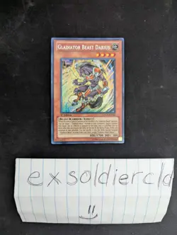 Gladiator Beast Darius LCGX-EN244 | Secret Rare 1st Edition NM/M YuGiOh - Image 1