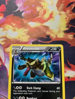 Pokemon Krookodile Secret Rare Stage 2 Holo Dragons Exalted 127/124 - Image 2