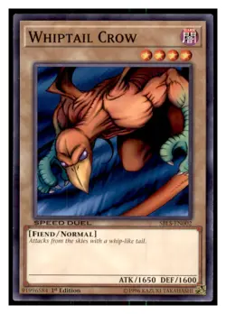 Yugioh Whiptail Crow #SBLS-EN002 Speed Duel: Arena of Lost Souls LP - Image 1