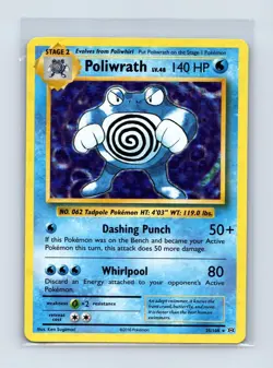 Poliwrath 25/108 Holo Rare Evolutions Pokemon Holo Near Mint - Image 1