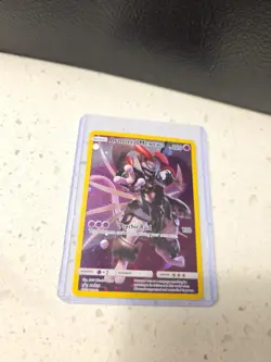 Pokemon Armored Mewtwo SM228 SM Holo Promo Card 120 HP Psychic Raid - Image 3