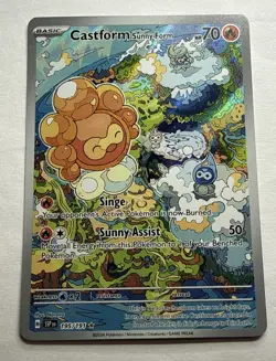 Castform Sunny Form 195/191 Sv08: Surging Sparks Holo Pokemon TCG Near Mint - Image 1