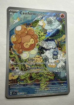 Castform Sunny Form 195/191 Sv08: Surging Sparks Holo Pokemon TCG Near Mint - Image 2