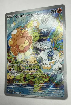 Castform Sunny Form 195/191 Sv08: Surging Sparks Holo Pokemon TCG Near Mint - Image 3