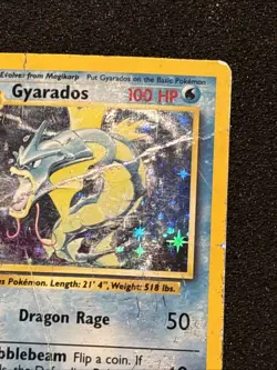 Pokemon Gyarados 6/102 Holo 1999-2000 UK 4th Print Base Set HP/DMG - Image 5