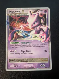 Pokemon Mewtwo LV.X Black Star Promo DP28 Diamond & Pearl - Image 1