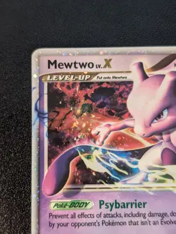 Pokemon Mewtwo LV.X Black Star Promo DP28 Diamond & Pearl - Image 2