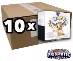Pokemon TCG Prismatic Evolutions Case of 10x Sealed Elite Trainer Box ETB - Image 1