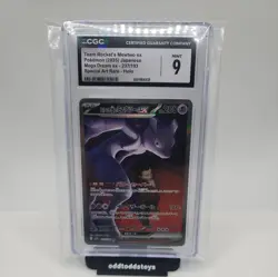 Team Rocket’s Mewtwo EX JPN 237/193 SAR Pokemon Mega Dream CGC 9 - Image 1