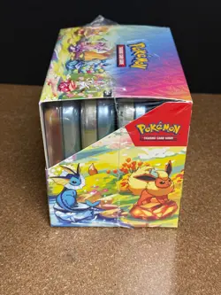 POKEMON PRISMATIC EVOLUTIONS FACTORY SEALED 10 CT MINI TIN DISPLAY SV8.5 - Image 2