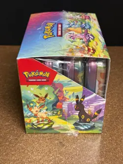 POKEMON PRISMATIC EVOLUTIONS FACTORY SEALED 10 CT MINI TIN DISPLAY SV8.5 - Image 4