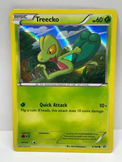 Pokemon TCG Treecko Primal Clash Holo 6/160 Lightly Played - Image 1