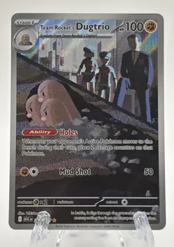 2026 Pokemon Ascended Heroes Team Rocket's Dugtrio Illustration Rare #239/217 - Image 1