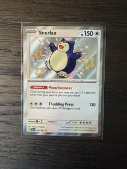 Pokemon Snorlax Paldean Fates Shiny Rare Holo 202/091 English (Baby Shiny) - Image 1