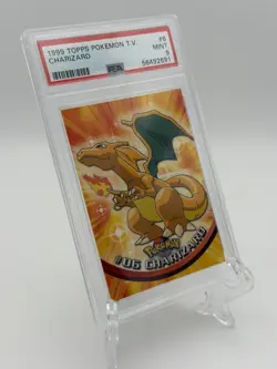 1999 Topps Pokemon T.V. Charizard #6 – PSA 9 (Mint) Free Shipping - Image 2