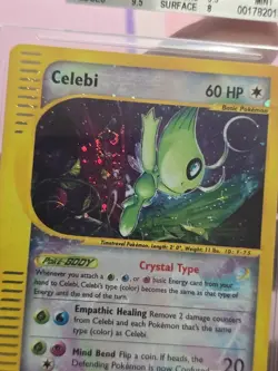 2003 Pokemon Crystal Celebi Skyridge Holo #145 BGS 9 MINT CLEAN Low Pop Swirl - Image 2