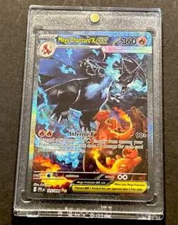 2025 POKEMON PHANTASMAL FLAMES MEGA CHARIZARD X EX SECRET ILLUSTRATION RARE #125 - Image 1