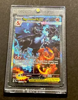 2025 POKEMON PHANTASMAL FLAMES MEGA CHARIZARD X EX SECRET ILLUSTRATION RARE #125 - Image 2