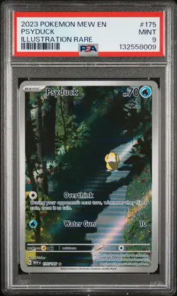 2023 POKEMON MEW EN-151 ILLUSTRATION RARE #175 PSYDUCK PSA 9 - Image 1