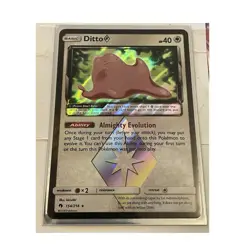 Pokemon Ditto Prism Star 154/214 Sm-Lost Thunder Prism Rare Holo 40 HP - Image 1