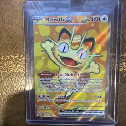 Pokemon Meowth EX Ultra Rare FULL ART ULTRA RARE perfect order - Image 1