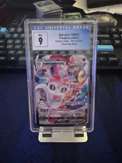 Pokemon TCG Sylveon VMAX Brilliant Stars TG15/TG30 CGC Mint 9, Blue Label - Image 1