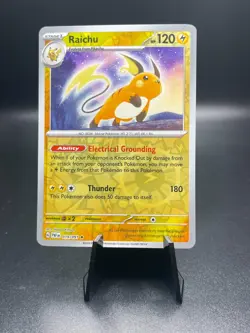 Raichu 019/091 Reverse Holo Pokemon Paldean Fates PAF - Image 1