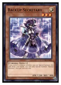 Yugioh Backup Secretary #COTD-EN002 Code of the Duelist LP - Image 1