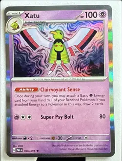 Xatu 026/091 R Paldean Fates Pokemon Holo NM/M PAF - Image 1
