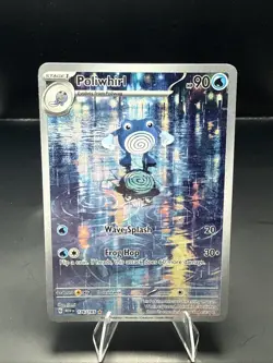 Pokemon TCG Poliwhirl English 151 176/165 Holo Illustration Rare A - Image 1