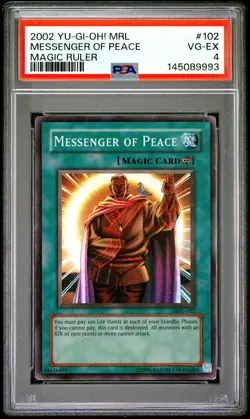 2002 YU-GI-OH! MRL-MAGIC RULER #102 MESSENGER OF PEACE PSA 4 - Image 1