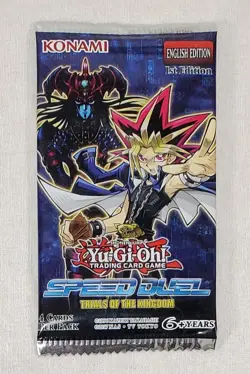 2 YuGiOh TCG Speed Duel Booster Packs TRIALS of THE KINGDOM & SCARS Of BATTLE - Image 2