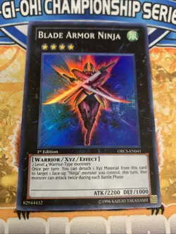 Yugioh Blade Armor Ninja ORCS-EN041 1st Edition NM - Image 1