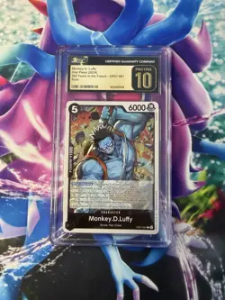 CGC PRISTINE 10 Monkey D. Luffy 500 Years in the Future #OP07-091 Foil One Piece - Image 1