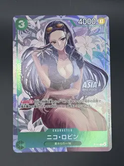 Japanese One Piece Asia Stamp Promo Nico Robin P-111 Mini-tin Pack Set vol.2(NM) - Image 2