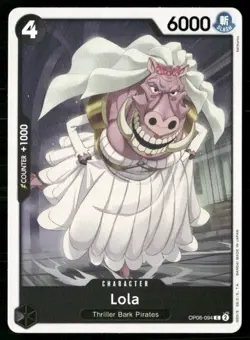 2024 Wings of the Captain Lola Character / Black/Thriller Bark Pirates #OP06-094 - Image 1